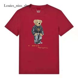 Rl Shirt Ralphe Laurene Shirt Top Quality Ponyball Men's Polo Original Design Classic 24Ss Pure Cotton Fabric Smooth Soft Bear Loose Ralp Laurens Polo Shirt 815 429