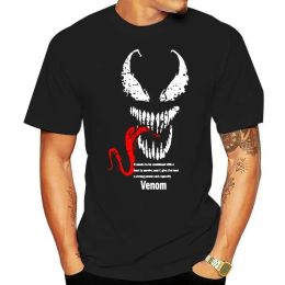 Tees Men's Tshirt Cartoon Fun venom The hottest the world Summer Fit Slim Men 100% Cotton Men's Sportswear fashion summer Tshirts