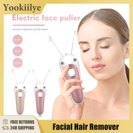 Shavers Electric Facial Hair Remover Female Body Leg Face Cotton Thread Epilator Shaver Mini Women Hair Removal Beauty Machine