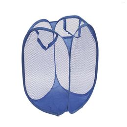 Laundry Bags Mesh Up Hamper With Durable Handles Portable Collapsible Clothes Baskets For Storing Toys Sporting Goods Cloths
