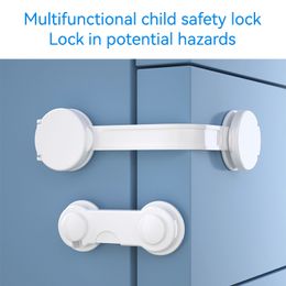 2pcs Child Kids Baby Care Safety Cabinet Locks & Straps Child Lock Protection Of Children Locking Cabinet Drawer Toilet Locks