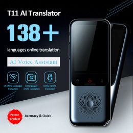 Traduttore 2023 Nuovo Transitore Audio portatile T11 Transportatore Smart Traduttore Offline in tempo reale Smart Voice Voice Photo Translator