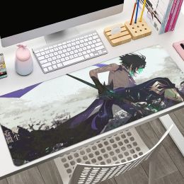 Rests Genshin Impact Xiao Antislip Office Computer Desk Mat Table Keyboard Mouse Pad Laptop Cushion Nonslip Office Desk Accessories