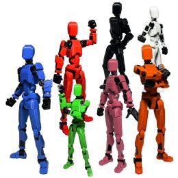 Robots Titan 13 Action Figure Toy MultiJointed Movable Shapeshift Robot T13 3D Printed Mannequin Robot Display Model Desktop Ornaments