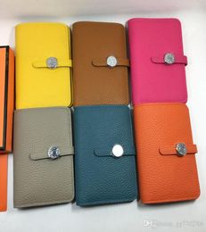 5036 Fashion Women Credit Card Holder Wallet Real Leather Hasp ID Card Case Purse with Zipper Coin Pocket Windows Female Billfold 1704188
