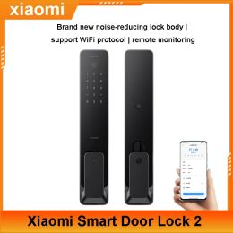 Control NEW Xiaomi smart door lock 2 Noise Reduction Doorbell Bluetooth NFC Fingerprint Unlock MIJIA APP Remote control electronic lock