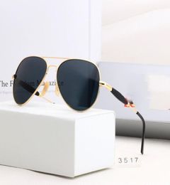 design Polarised Luxury Ray Sunglasses Men Women Pilot Sunglasses UV400 Eyewear Bans Glasses Metal Frame Polaroid Lens 3517 With b5050448