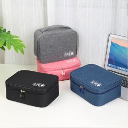 Bags USB Data Line Power Bank Storage Bag Travel Cosmetic Organiser Case Portable Cable Storage Bag Waterproof Digital Organiser