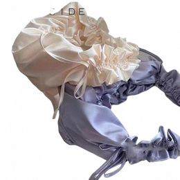 leftside Big Oxford Fold Handbag Underarm Shoulder Side Bag for Lady Elegant 2023 New Y2k Korean Fi Soft Drawstring Bag n2Ni#