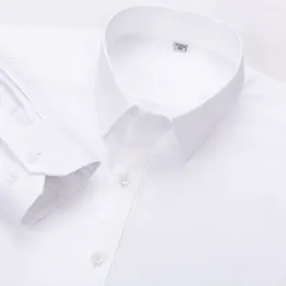 Men's Dress Shirts Non Iron Standard-fit Solid Basic Shirt Formal Business Premium Cotton Male Long Sleeve Work Office