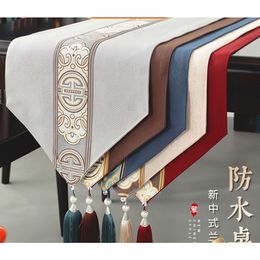 New Chinese Style Table Flag Tea Tablecloth High-end Mat Waterproof and Oil Resistant Long Strip Cloth