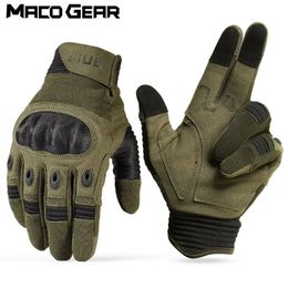 Men Full Finger Tactical Touch Screen Gloves Army Military Riding Cycling Bike Skiing Training Climbing Airsoft Hunting Mittens 240422