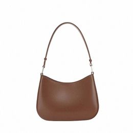 2023 New Women Bag Fi Split Cowhide Leather Armpit Shoulder Bag Lady Underarm Handbag u19M#