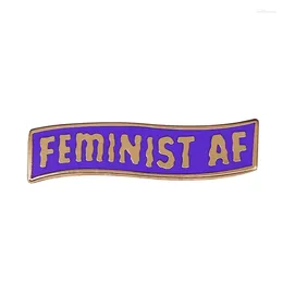 Brooches Feminist AF Badge Purple Banner Enamel Pin Its Always Sunny In Philadelphias Brooch