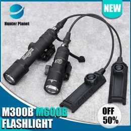 Scopes M300B M600B Surefir Airsoft WADSN Tactical Powerful Flashlight M600 M300 Hunting Weapon Gun LED Scout Light Fit 20mm Picatinny