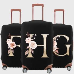 Accessories Luggage Case Suitcase Protective Cover Letter flower print Travel Accessories Elastic Luggage Dust Cover Apply To 1832Suitcase