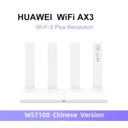 Routers Chinese Version Huawei WiFi Router AX3 Pro DualCore Amplifier Wireless Router 2.4&5G WiFi 6 + 3000Mbps NFC Repeater WiFi