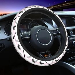 Steering Wheel Covers Lashes Mascara Glitter Car Cover 37-38 Non-slip Eye Auto Protector Decoration Accessories