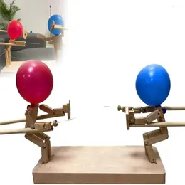 Party Decoration Balloon Bamboo Man Battle Wooden Bots Game Two-Player Fast-Paced With 20 Balloons For Adults