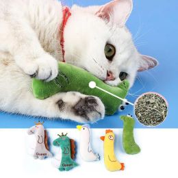 Toys Plush Cat Toy Catnip Cute Funny Chew Cats Plaything Interactive Kitten Mini Teeth Grinding Thumb Chewing Toy Pet Cat Accessories