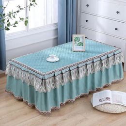 Table Cloth Modern Lace Skirt Coffee Cover Thick Anti Slip Rectangular Tea Home Decoration Side