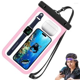 Storage Bags Phone Dry Bag Waterproof Protective Sheath Universal Swimming Pouch Transparent Drift Diving Underwater DryCase For Outdoor