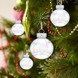 Christmas Decorations Ball Shatterproof Ornaments Refillable For Xmas Tree Empty