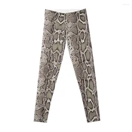 Active Pants Snake Skin Print Leggings For Gym Fitness Woman Sport