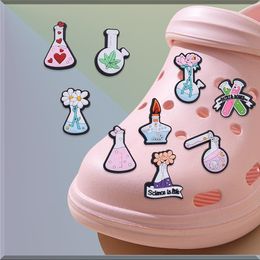 Anime scientist charms wholesale childhood memories funny gift cartoon charms shoe accessories pvc decoration buckle soft rubber clog charms