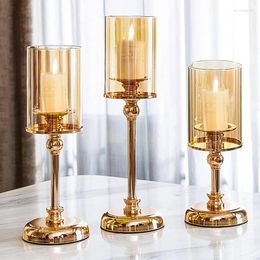 Candle Holders 1pcs Gold Holder Table Decoration & Accessories Burner For Home Room Decor