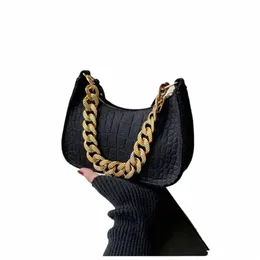 luxury Brand Handbags Summer Metal Chain Shoulder Bag Women Office Party Handbag Elegant Ladies Fi Clutch Bags New N9aM#