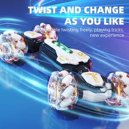 Car 2.4G RC Stunt Car Watch Hand Gestures 360° Rotating Offroad Climbing Remote Control Car Toy For Kids Gift