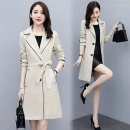 Women's Trench Coats 2024 High-end Fashion Female Windbreakers Overcoat Single Breasted Lady Coat Spring Autumn Women