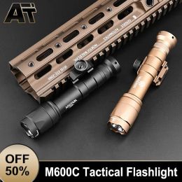 Scopes Surefir Airsoft M600 M600C U Tactical Accessories Powerful Flashlight Fit 20mm Rail Rifle Hunting Weapon Gun Scout LED Light