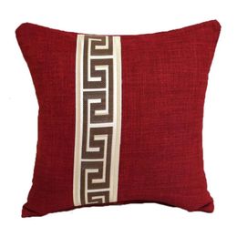 Bohemian Style Ethnic Decorative Retro Pillow Cover Vintage Girl Cotton Linen Throw Case for Sofa Car Home Decor