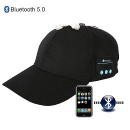 Earphones Fashion Bluetooth 5.0 Headphones Headset Baseball Cap Wireless Summer Hats With Stereo Earphone Mic Outdoor Handsfree Earbuds