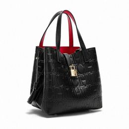 classic Fi Exquisite Craftsmanship Light Luxury Design New 2024 Large Capacity Tote Bag Letter Element Women's Handbag P7LE#