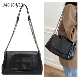 Shoulder Bags PU Leather Fashion Sling Bag Large Capacity Women Solid Color Tote Adjustable Strap Commuting Chain Travel