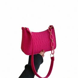 lady Felt Armpit Design Luxury Tote Released Fi Ladies Handbag Under Crescent Small Square Bag M3o4#