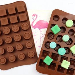 Baking Moulds Chocolate Silicone Mould Large Flower Bear Rose Square Muffin Bar Sphere Heart Shape Ice Candy Forms For Cake