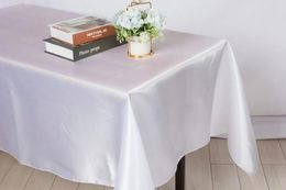 Table Cloth Spot Wholesale Square Tablecloth Wedding Banquet Decoration Satin Gray22