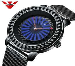 NIBOSI Dress Men Watch Unique Dials Move Steel Mesh Band Quartz Analog Wristwatch 3ATM Waterproof Male Clock Relogio Masculino5822257