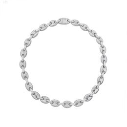 2024 925 Sterling Silver Luxury Fashion Cuban Link Chain Exquisite Moissanite Men Cuban Necklace Wholesale