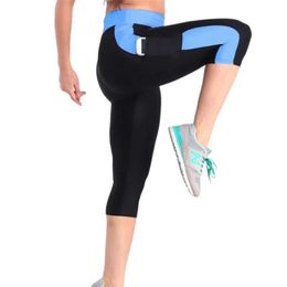 Cortometraggi femminili sportivi femminile fitness che corre pantaloni da yoga laterale sbuffo elastico esercitazione gambe gamba gamba stretta pantaloni da ginnastica per le ragazze più dimensioni y240422