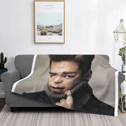 Blankets T.o.p Choi Seung Hyun For Home Sofa Bed Camping Car Plane Travel Portable Blanket T O P K Kpop Kdrama