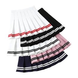 Korean Style Sexy Skirt Pleated Tennis Womens Athletic Golf Sport Outfits Workout Running Mini Harajuku 240418