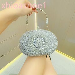 Luxury Designer Shoulder Bag for Womens Dinner 2024 New Lock Box New Handbag Single Shoulder Bag Handheld Underarm Bag Crossbody Womens Wallet Diamond H055-8