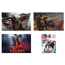 Banner Flags Trump Flag Direct Factory Hanging 90X150 Rocket Gun Tank Hero Donald For Indoor Outdoor Decoration Drop Delivery Home Gar Ot9Wi