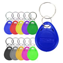 Control 100pcs RFID Tag 125KHz Proximity RFID Card Keyfobs Key Fob Access Control Smart Card Colors Keyfob Free Shipping