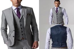 Custom Made Wedding Tuxedos Light Grey Groomsmen Side Vent Man Suit Suits For Men Traje de hombre 3 Buy Again My Orders JacketPa2051539